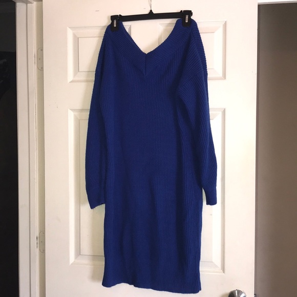 Royal blue “Say you love me” Fashion Nova Sweater - Picture 4 of 5